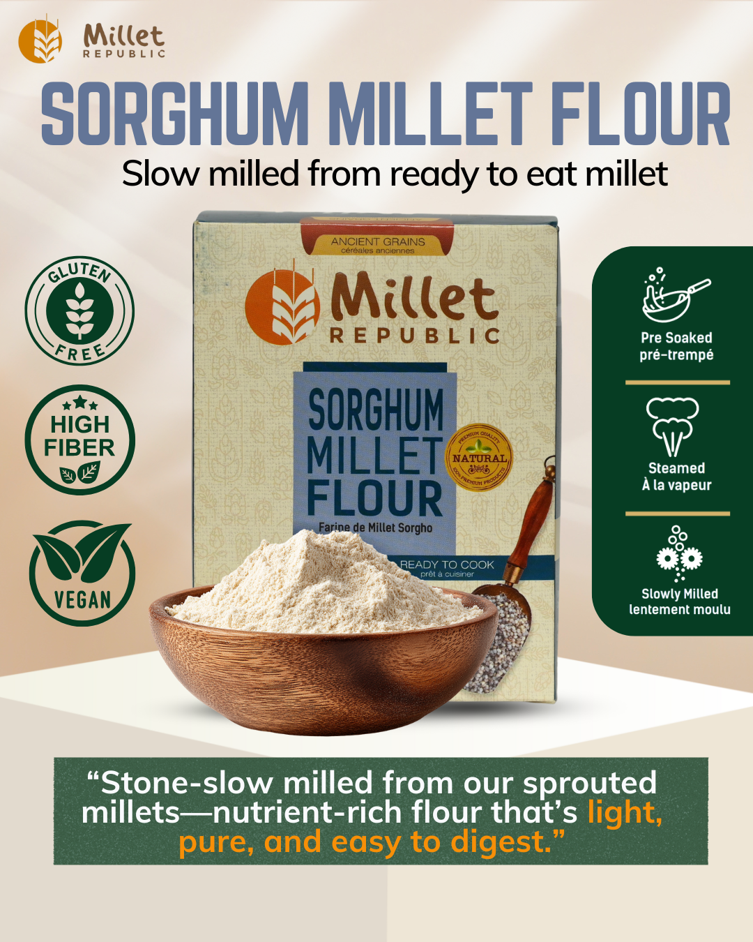 Sorghum millet flour: 2 lbs