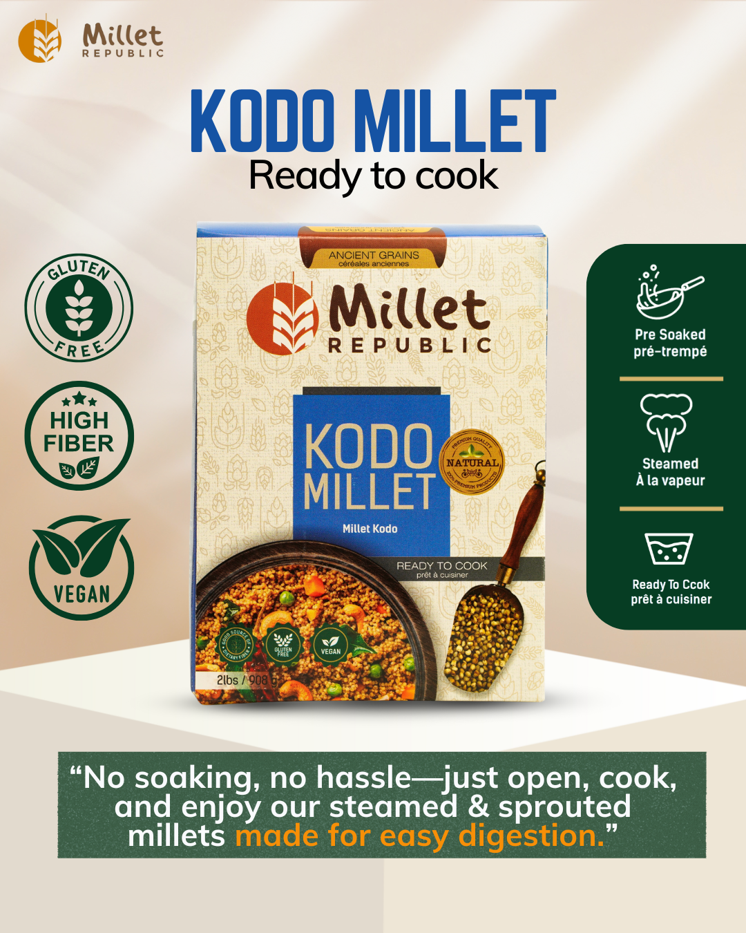 Kodo Millet : 2 lbs