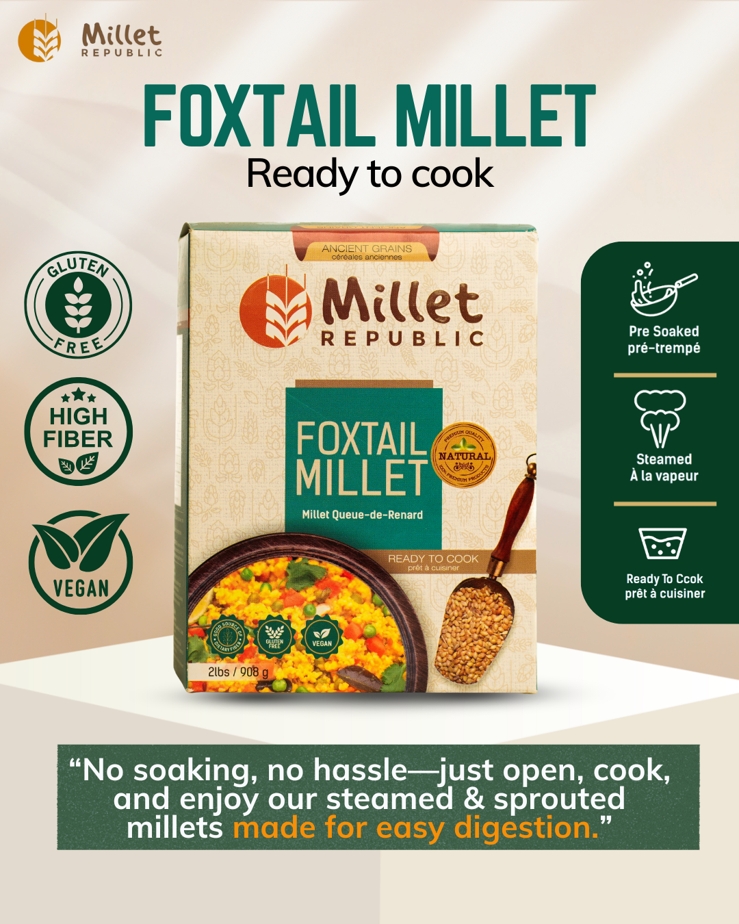 Foxtail Millet : 2 lbs