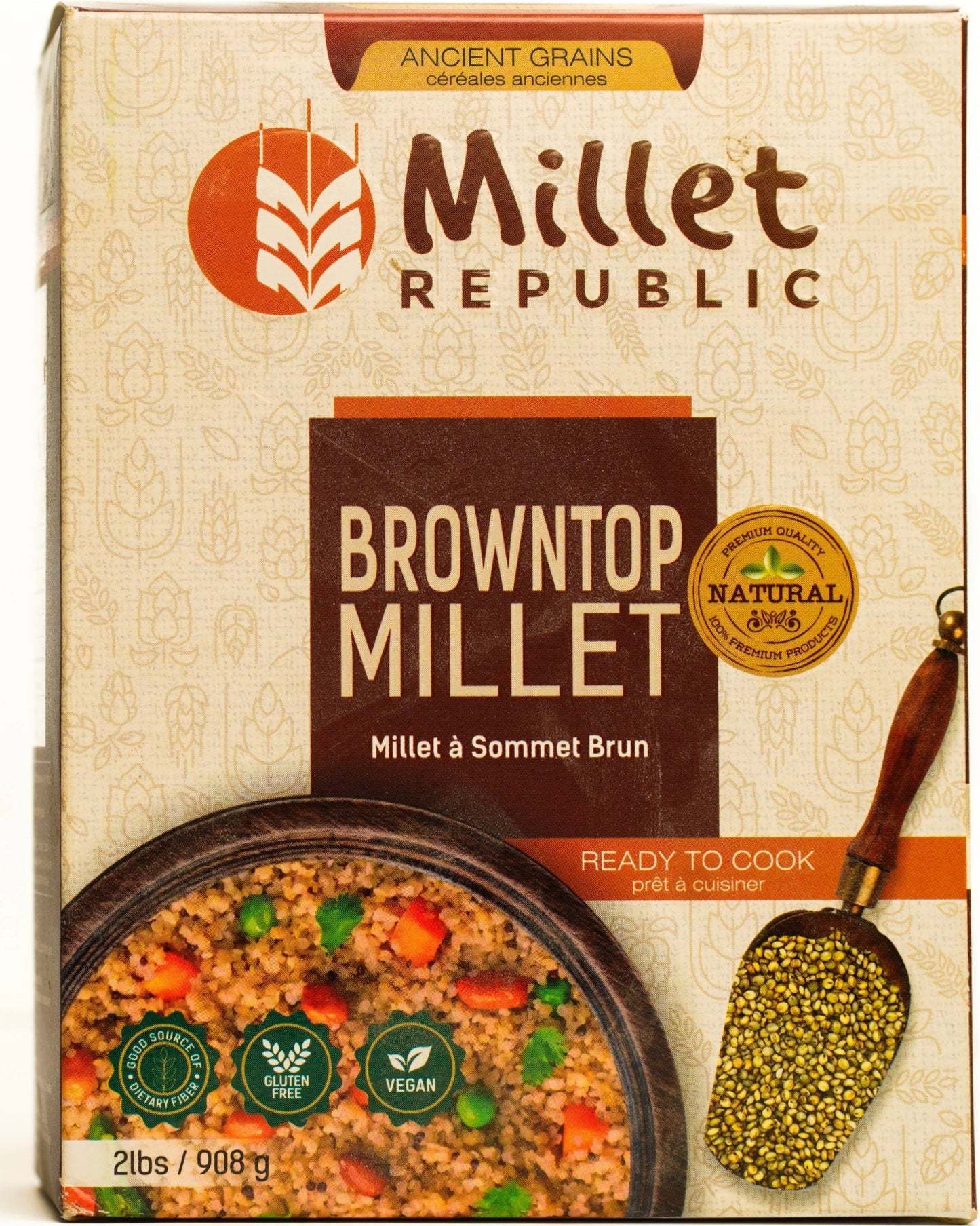 Browntop Millet : 2 lbs